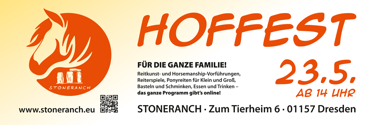 Werbebanner für Hoffest 23. Mai 2026